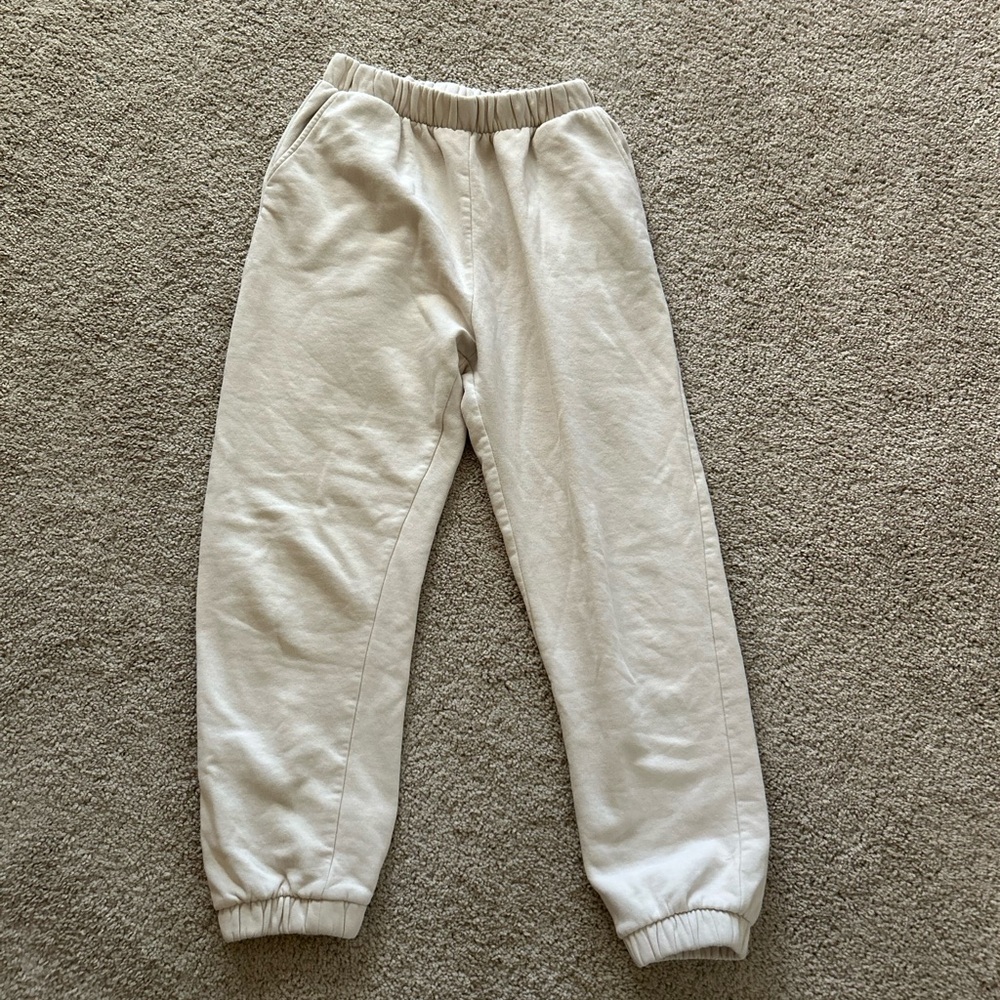 Zara Cream Joggers for Women - Picture 1 of 3